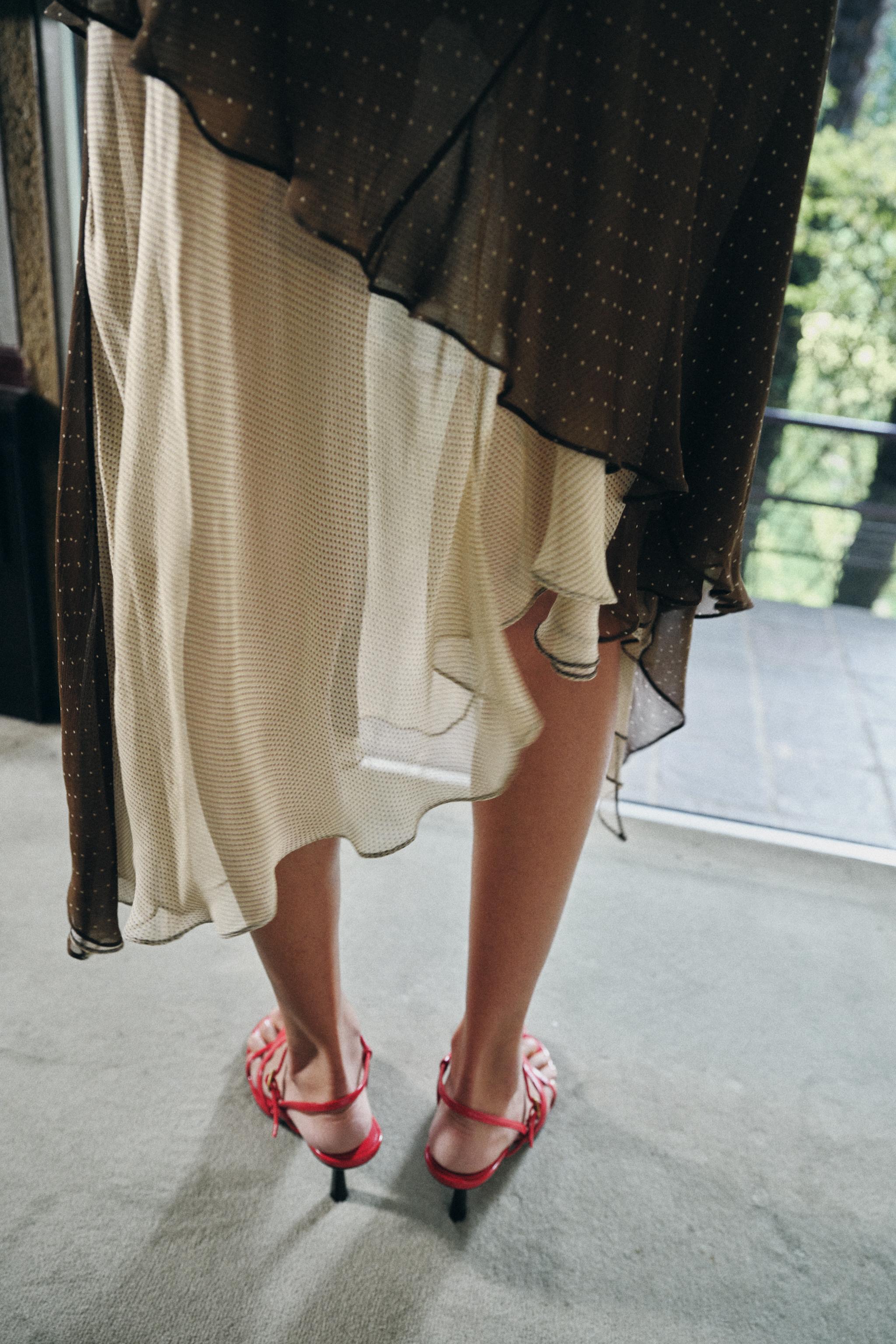 ASYMMETRIC COMBINATION DRESS ZW COLLECTION